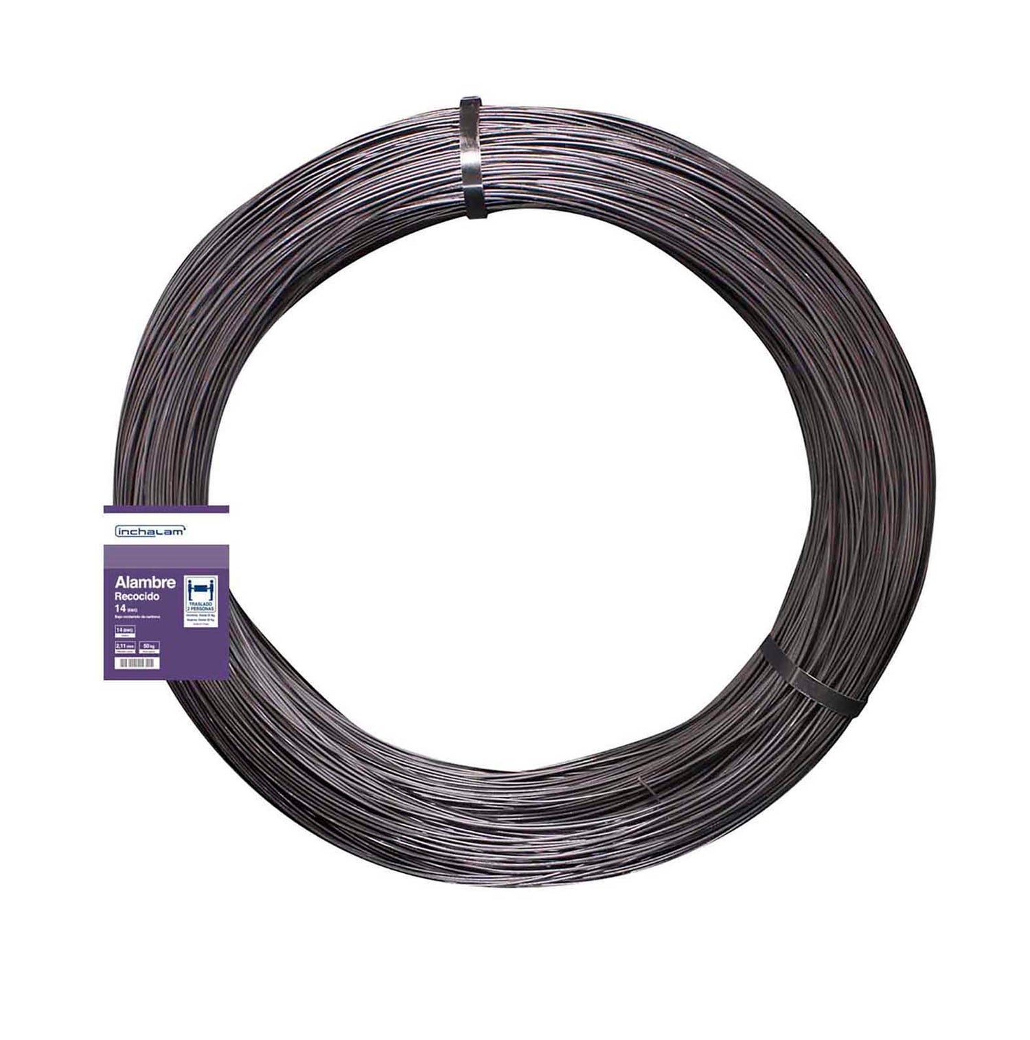 Alambre Negro Recocido BWG 14 de 2,11mm Rollo 50kg