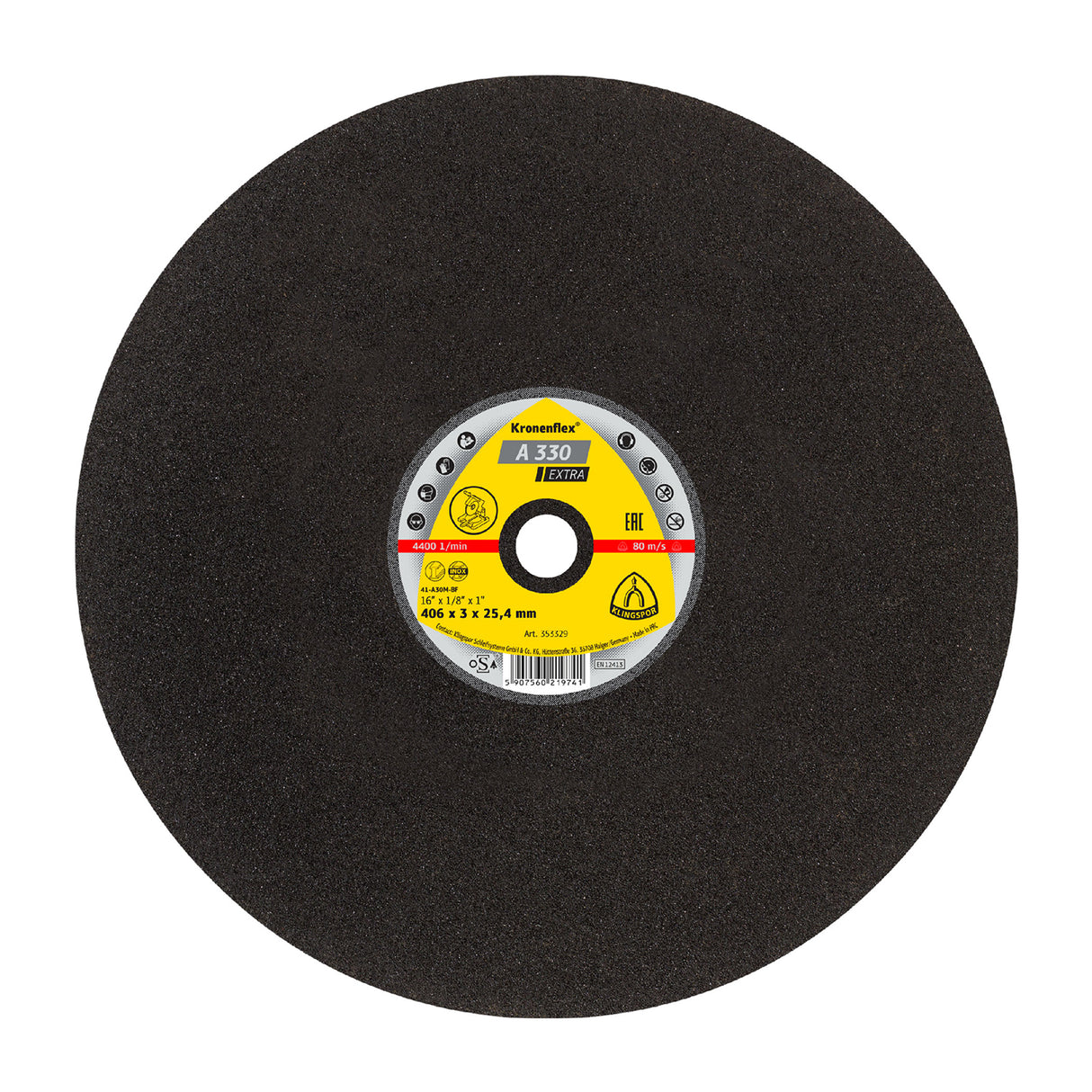 Disco de Corte A330 Extra Tronzadora 16" x 3mm x 25,4mm