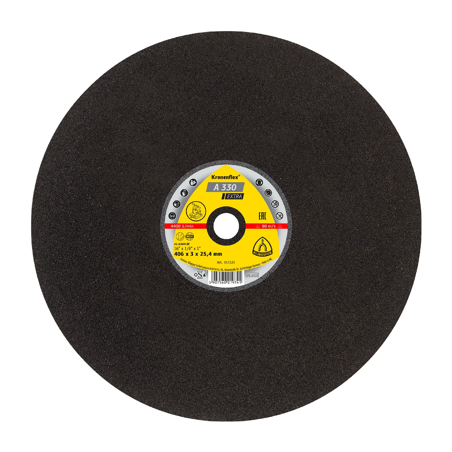 Disco de Corte A330 Extra Tronzadora 16" x 3mm x 25,4mm