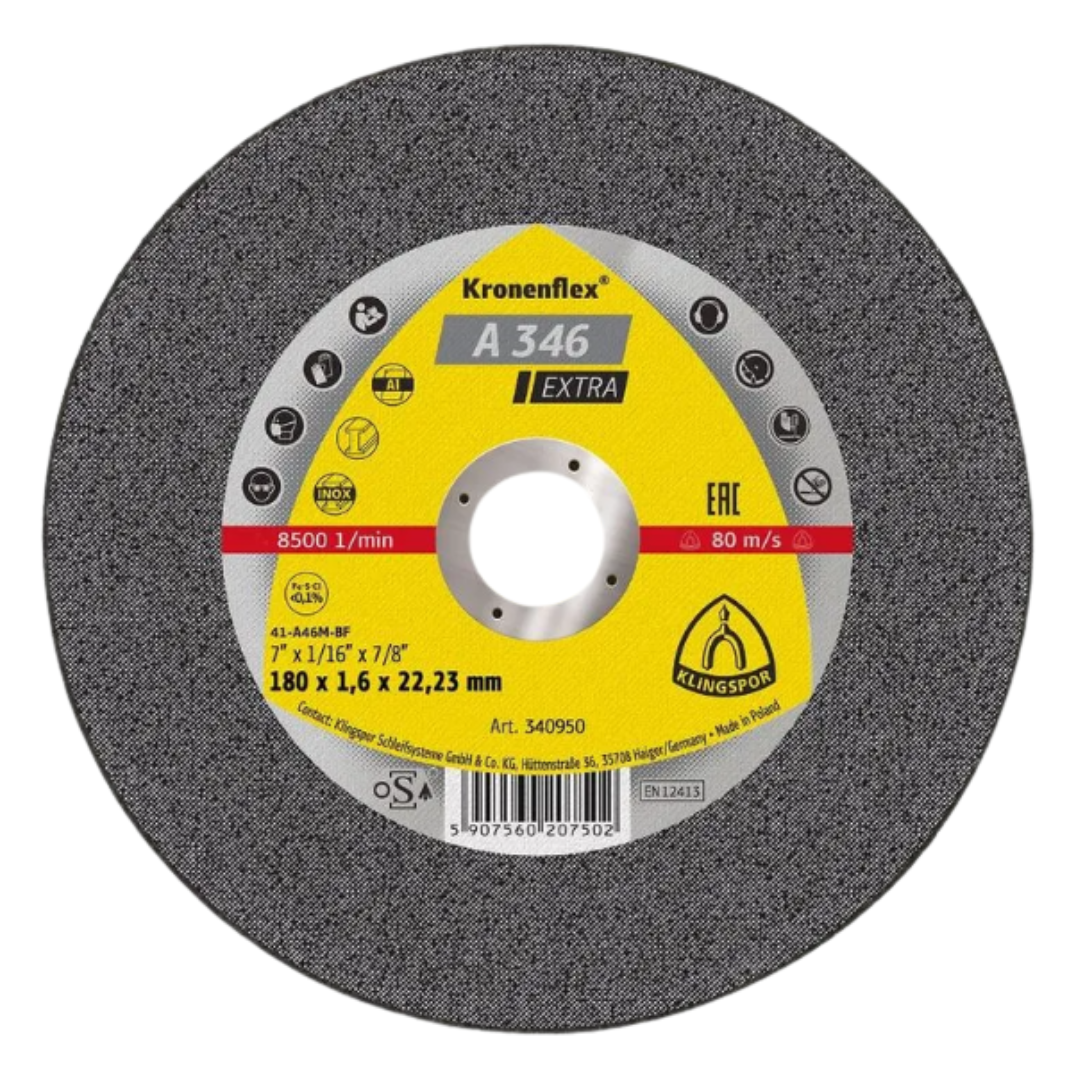 Disco de Corte A346 Extra 7" x 1,6mm x 22mm