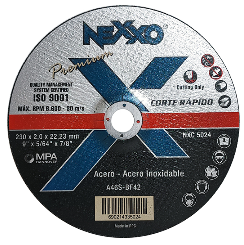 Disco de Corte 9" x 2,0mm Nexxo Extra