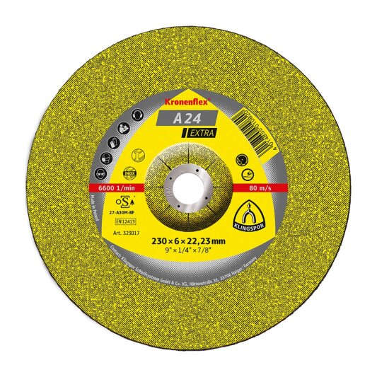 Disco de Desbaste A24R Extra 9" x 6 x 22,23mm