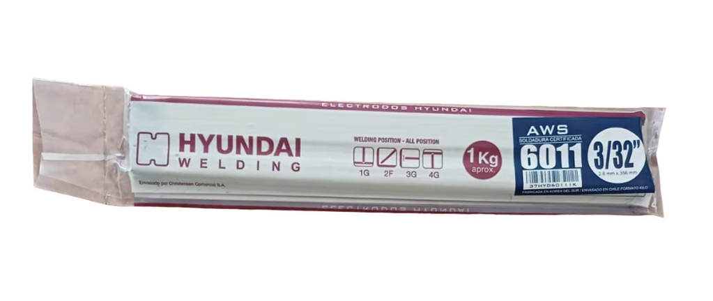 Electrodo Soldadura HYUNDAI S6011 de 3/32" x 1kg