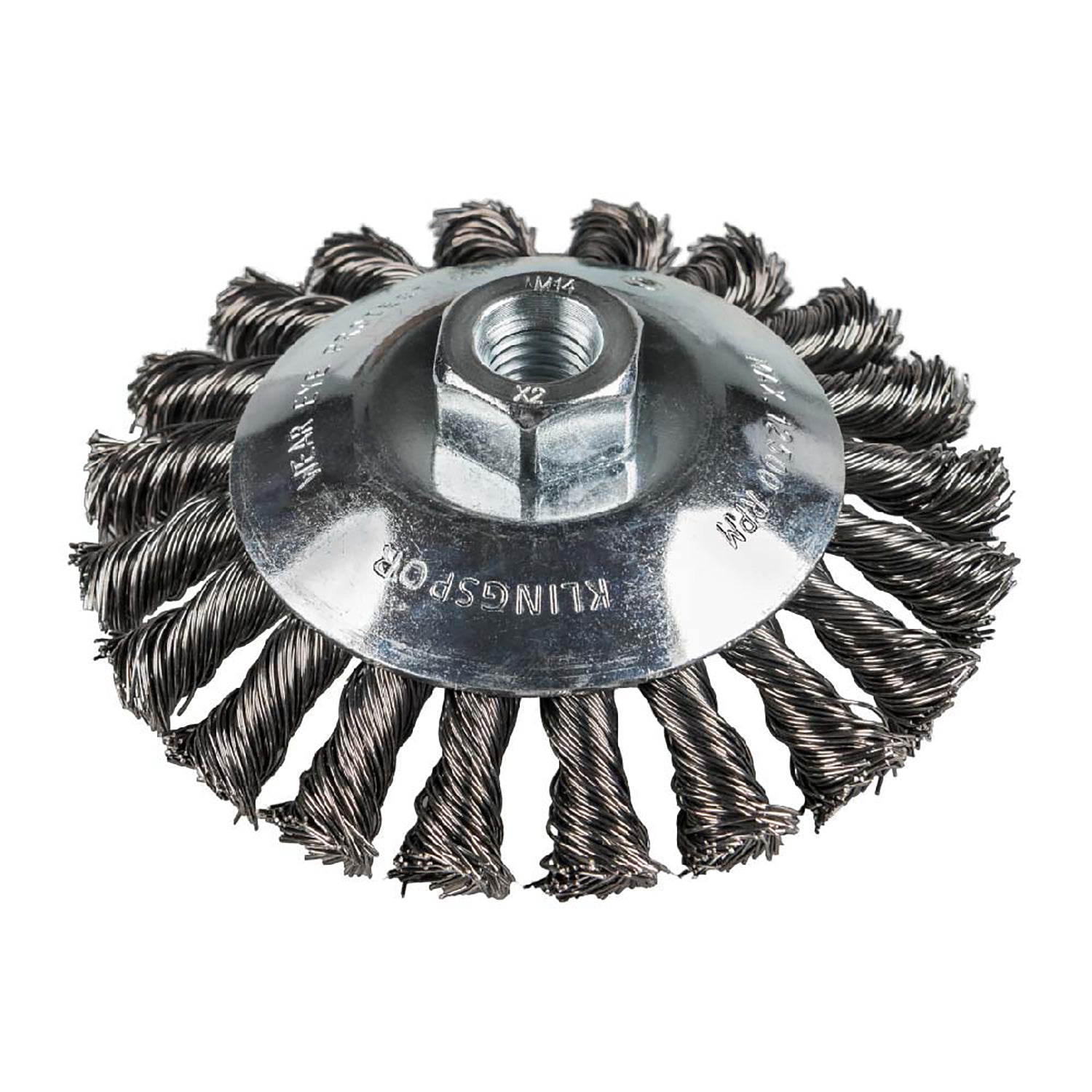 Grata Cónica BK600Z Trenzada 100mm/M14