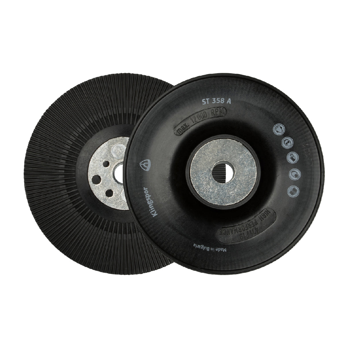 Plato de Soporte ST 358 Liso Ranurado Duro M14