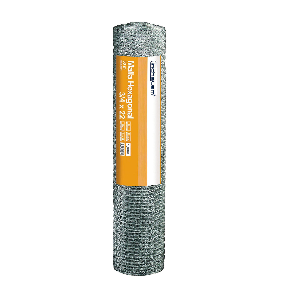 Malla Hexagonal Galvanizada 3/4" x 1,80m x 50m