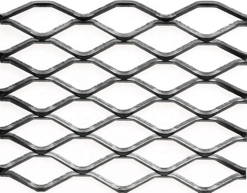 Malla Metal Desplegado GS 88mm x 5mm x 1m x 3m Negra