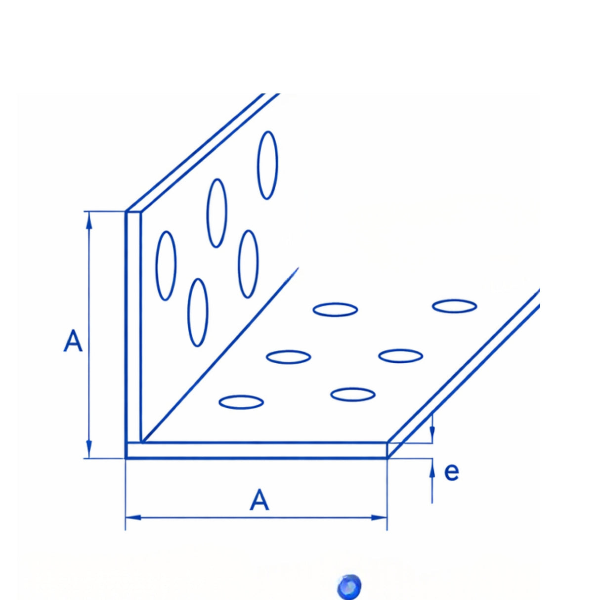 Perfil Tabique Esquinero Perforado 30 x 0,4 mm x 2,4m