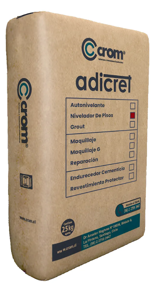 Adicret Nivelador de Pisos 25 Kg