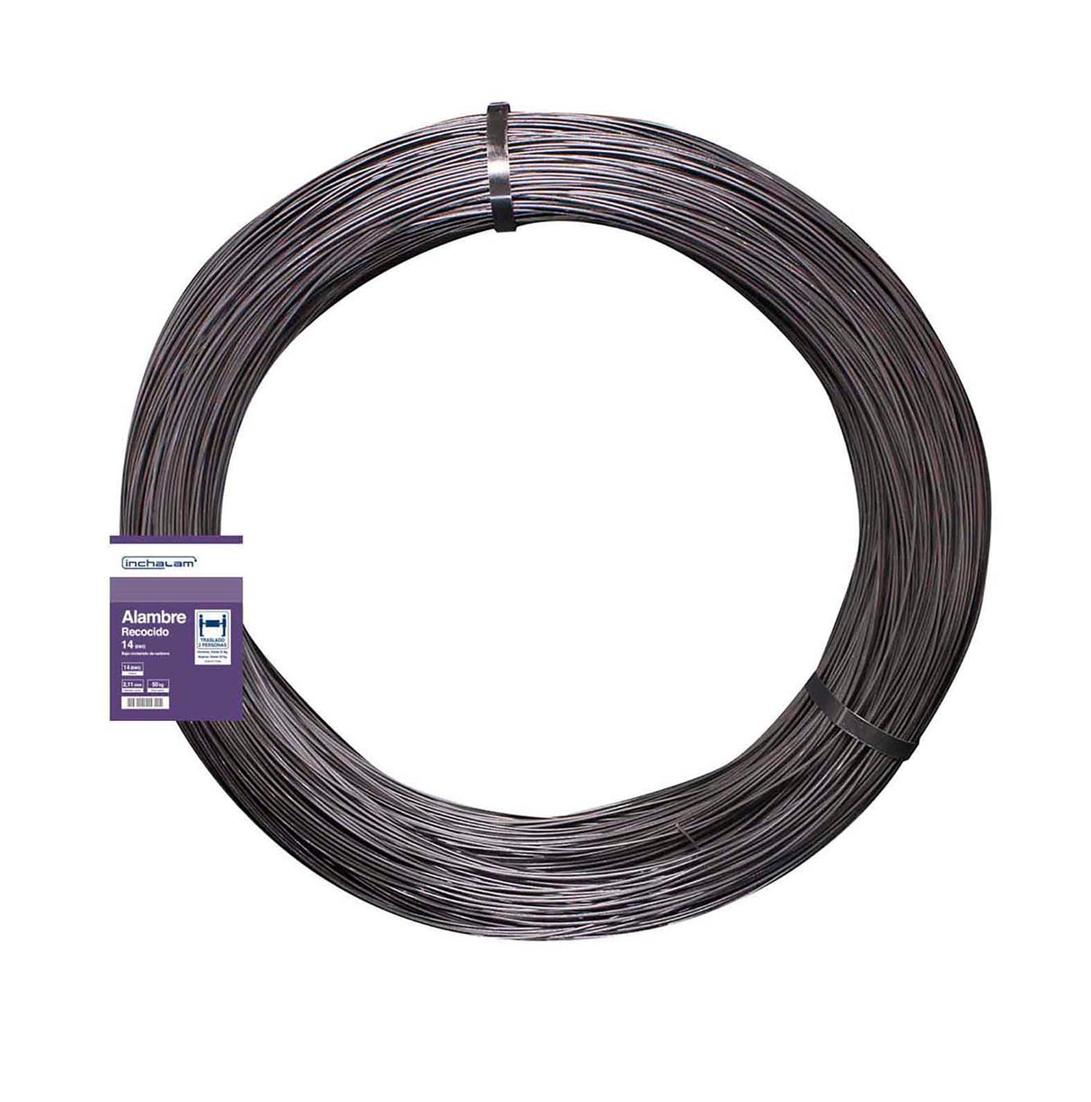 Alambre Negro Recocido BWG 14 de 2,11mm Rollo 50kg