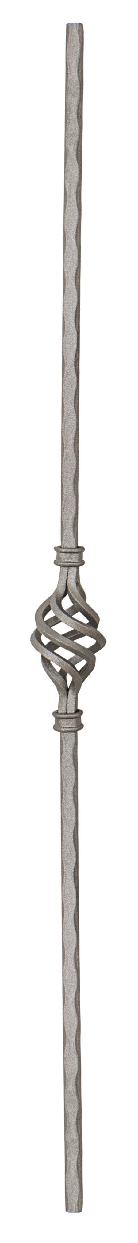 Balustre Cuadrado 12mm x 12mm con Acabado Martillado 1 (55x900mm)