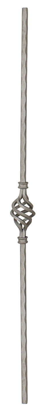 Balustre Cuadrado 12mm x 12mm con Acabado Martillado 1 (55x900mm)