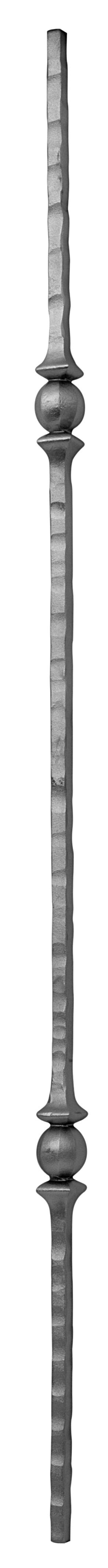 Balustre Martillado Cuadrado 12x12mm Altura 1000mm 2 Espigas