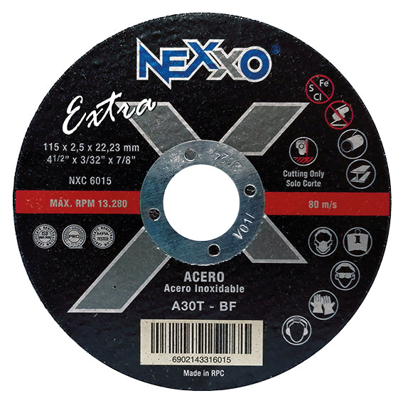 Disco de Corte 4,5" x 2,5mm Nexxo Extra
