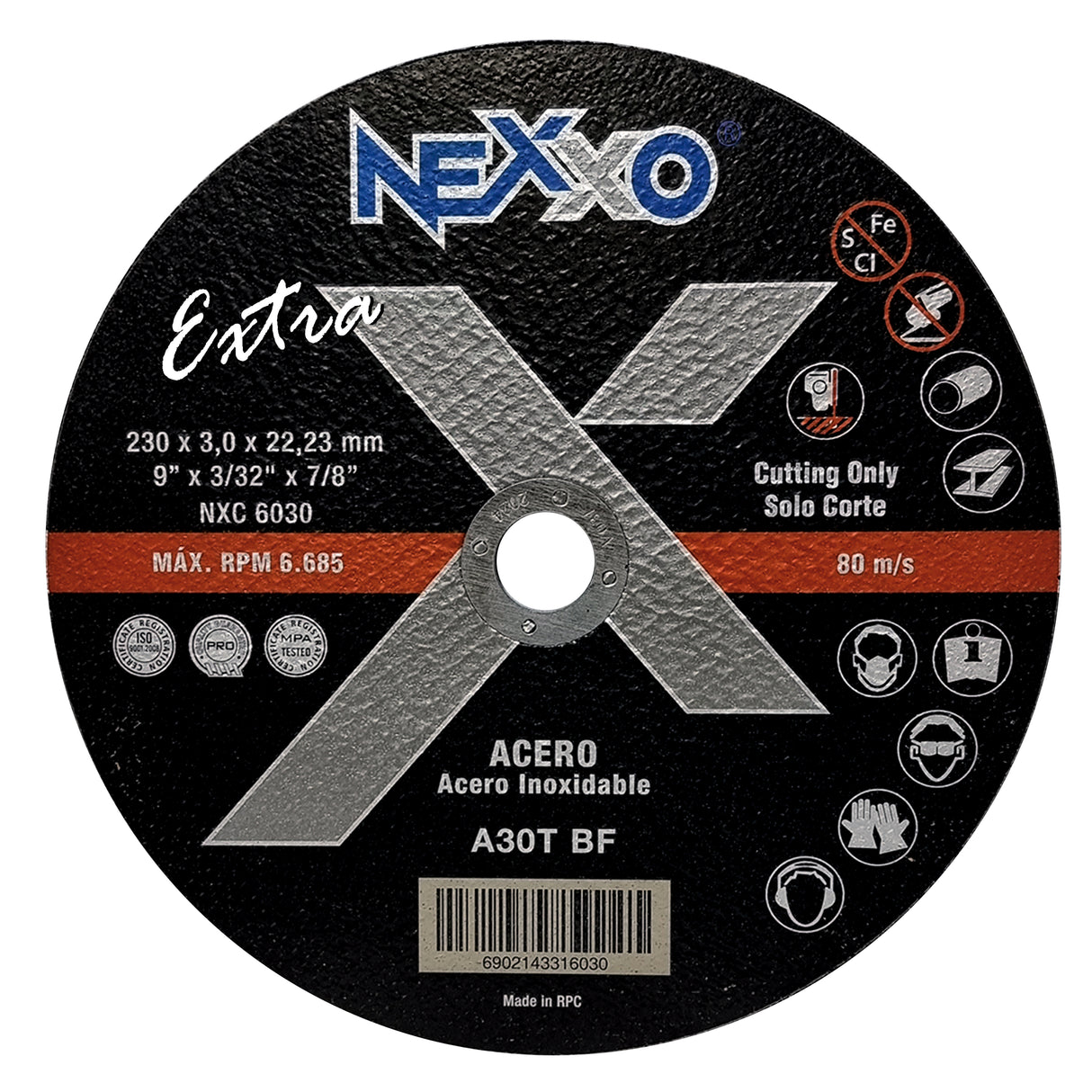 Disco de Corte A346 Extra 9" x 1,9mm x 22mm