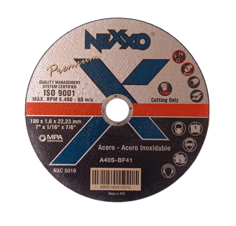 Disco de Corte 7" x 1,6mm Nexxo Premium