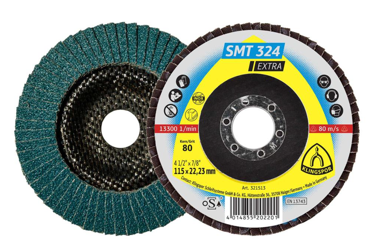 Disco Flap SMT324 Convexo 4-1/2" Gr80