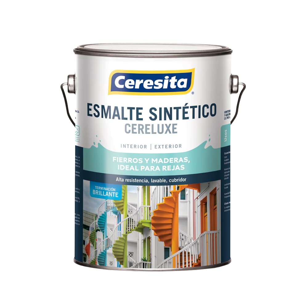 Galón Esmalte Sintético Bermellón Cereluxe Ceresita