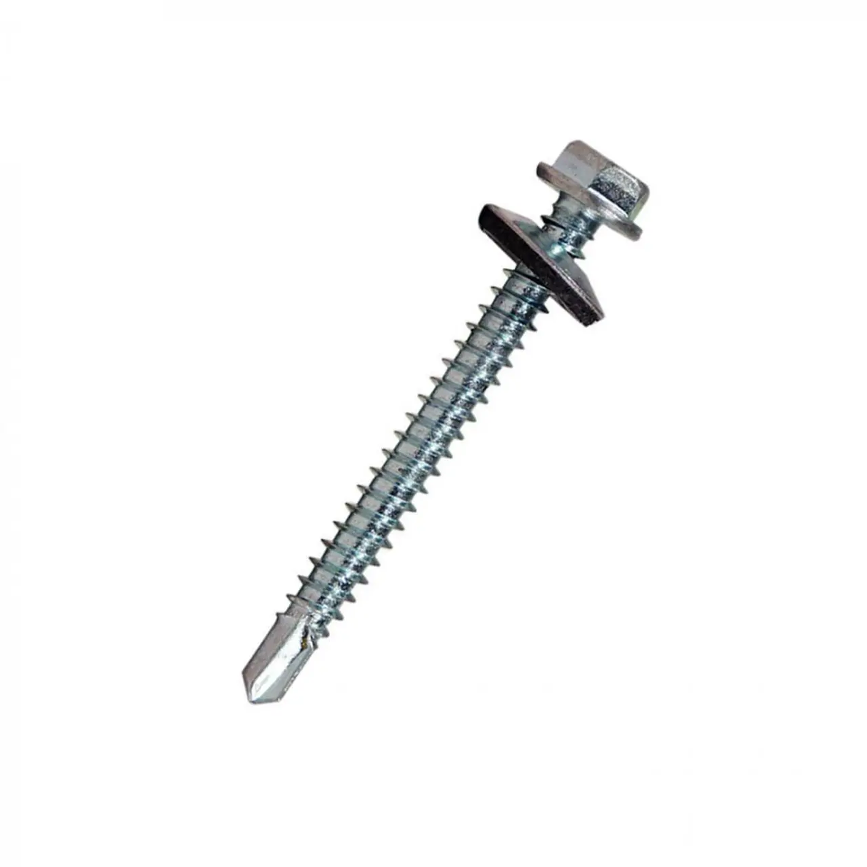 Tornillo Cabeza Hexagonal Punta Broca Autoperforante 12mm x 2-1/2" x 100 unidades